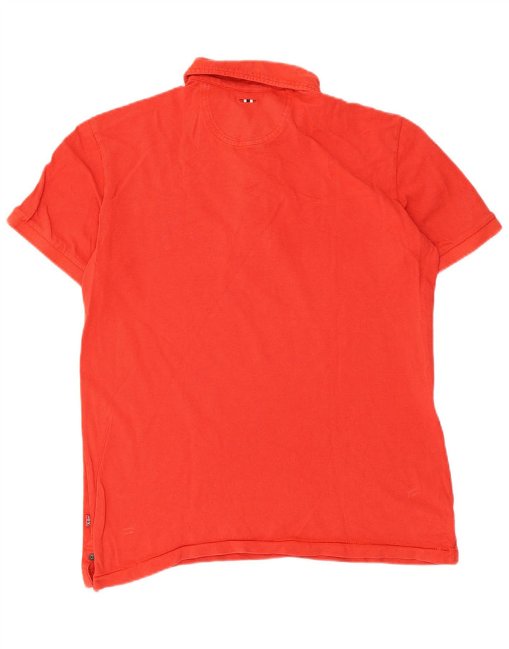 Napapijri Herre Geographic Graphic Polo Shirt Medium Rød
