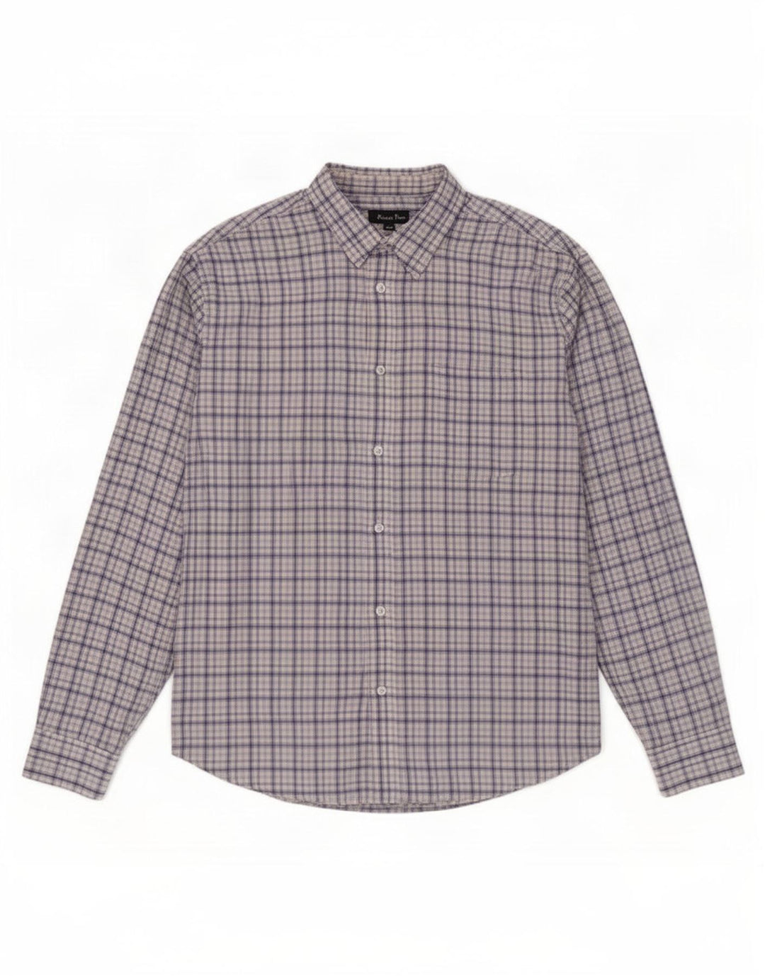 James Pringle herre flannel skjorte stor blå ternet polyester