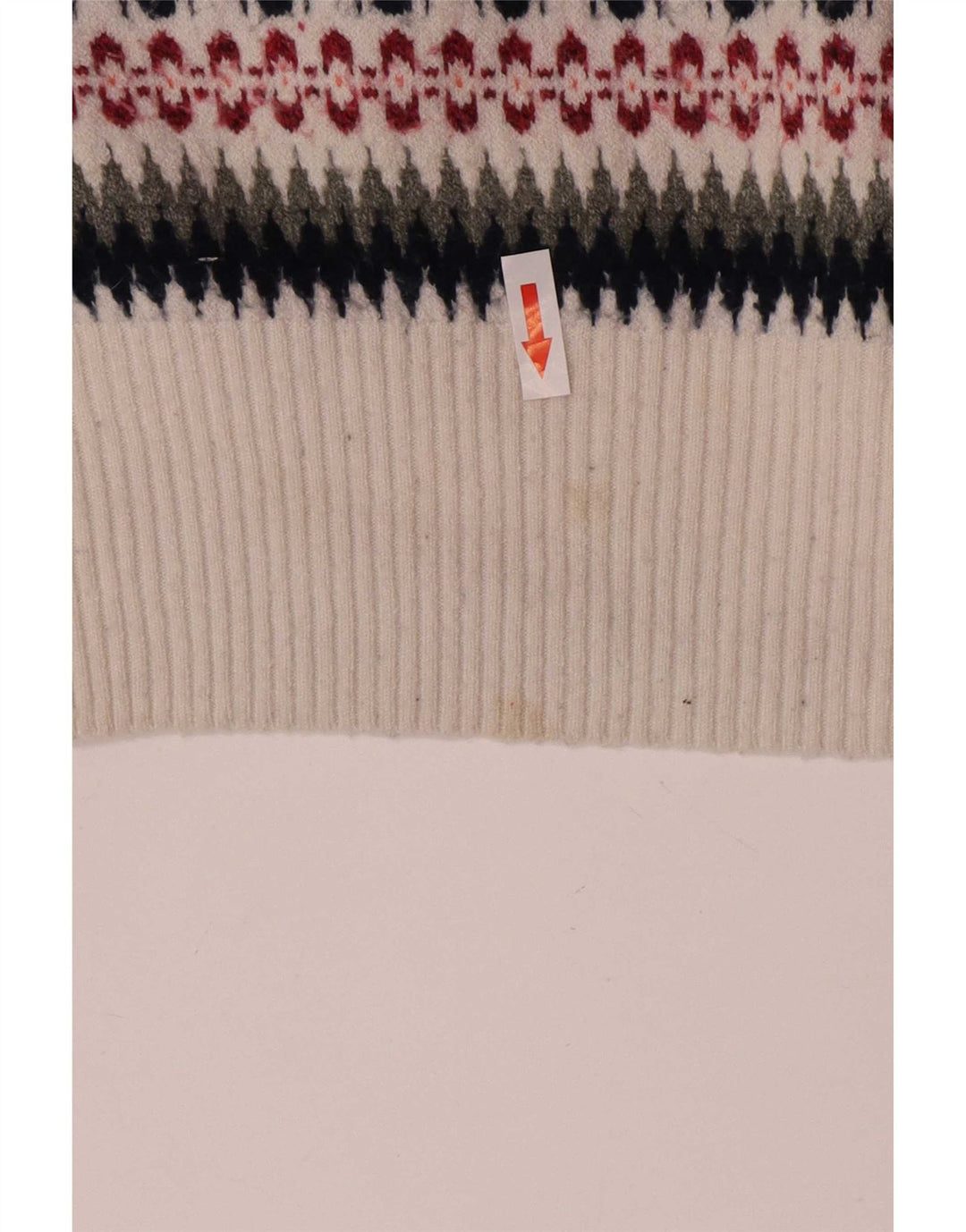 Marks & Spencer Herre Boat Neck Jumper Sweater Large Multicolored Fair Isle