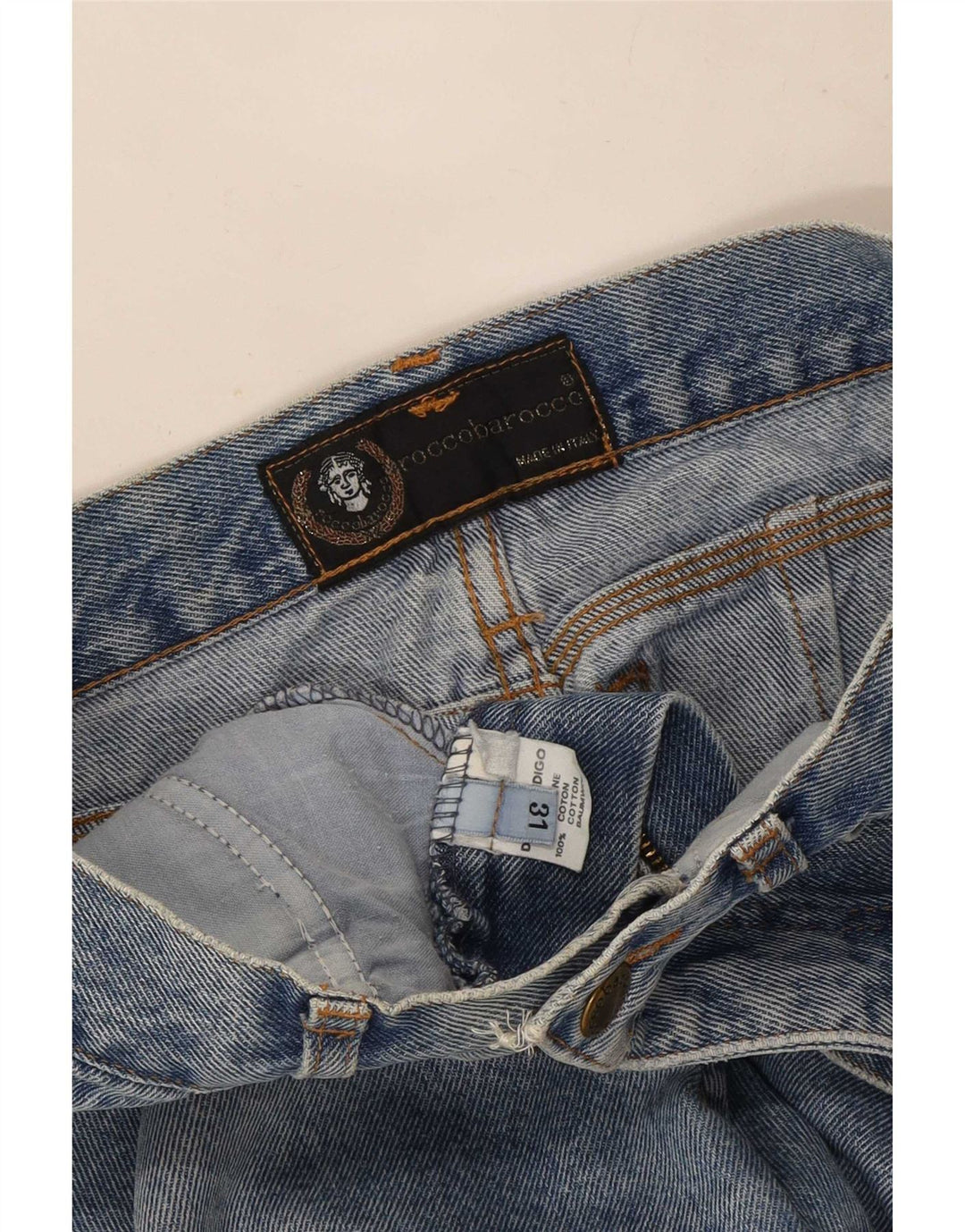 Roccobarocco Dame Cropped Jeans W31 L25 Blå Bomuld