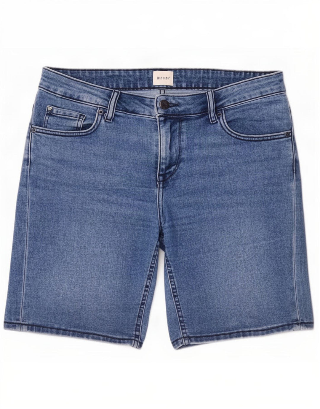 Mustang denimshorts til kvinder W29 mellemblå bomuld