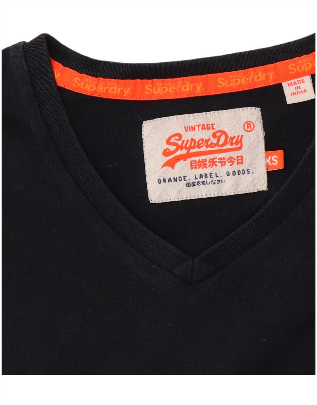Superdry T-shirt top til mænd XS Marineblå