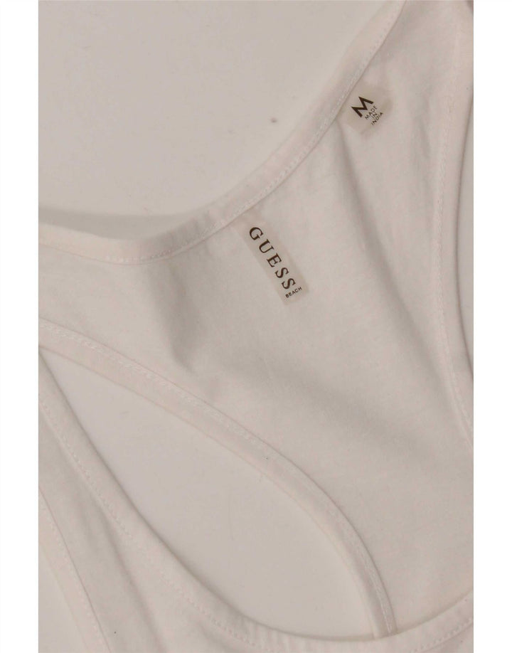 Guess Graphic Sundress til kvinder UK 12 Medium White