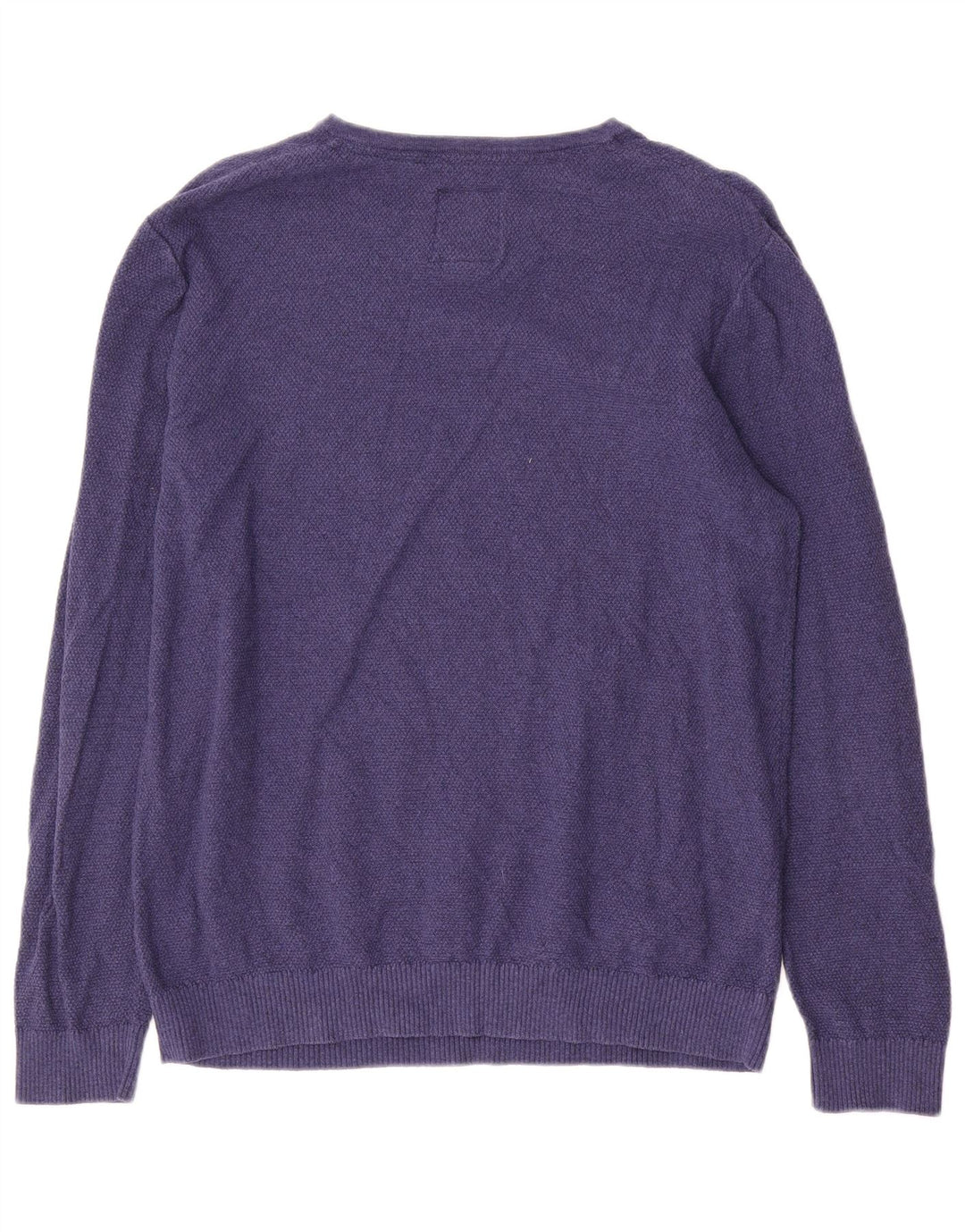 Fat Face Herre V-hals sweater Medium Blue Bomuld