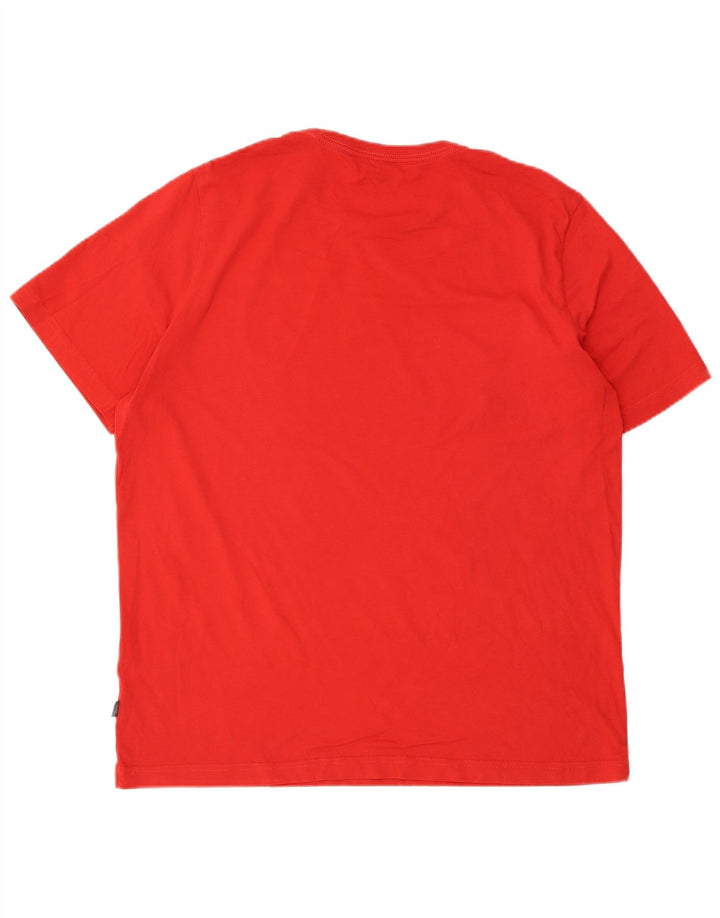 Puma Herre Grafisk T-Shirt Top Stor Rød