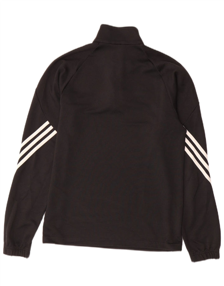ADIDAS Herre Climalite Pullover med lynlås, træningsdragt, lille sort