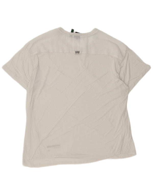 G-Star Mens T-Shirt Top Large White