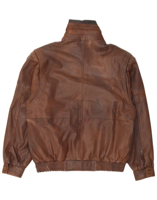 Vintage herre læderjakke UK 38 Medium Brown
