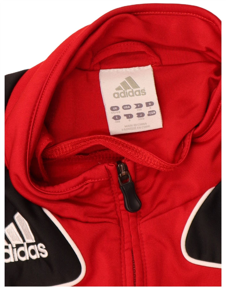 Adidas Træningsdragt til mænd Topjakke UK 46/48 XL Rød Colourblock Polyester