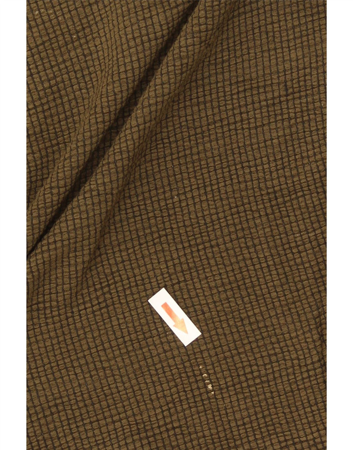 Zara Dame Oversized Top 3/4 ærme UK 10 Lille brun viskose
