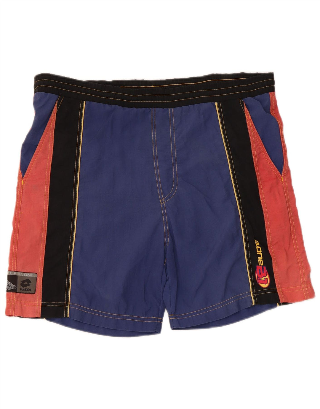 Lotto Herre grafiske svømmeshorts IT 46 Small Navy Blue Colourblock Nylon