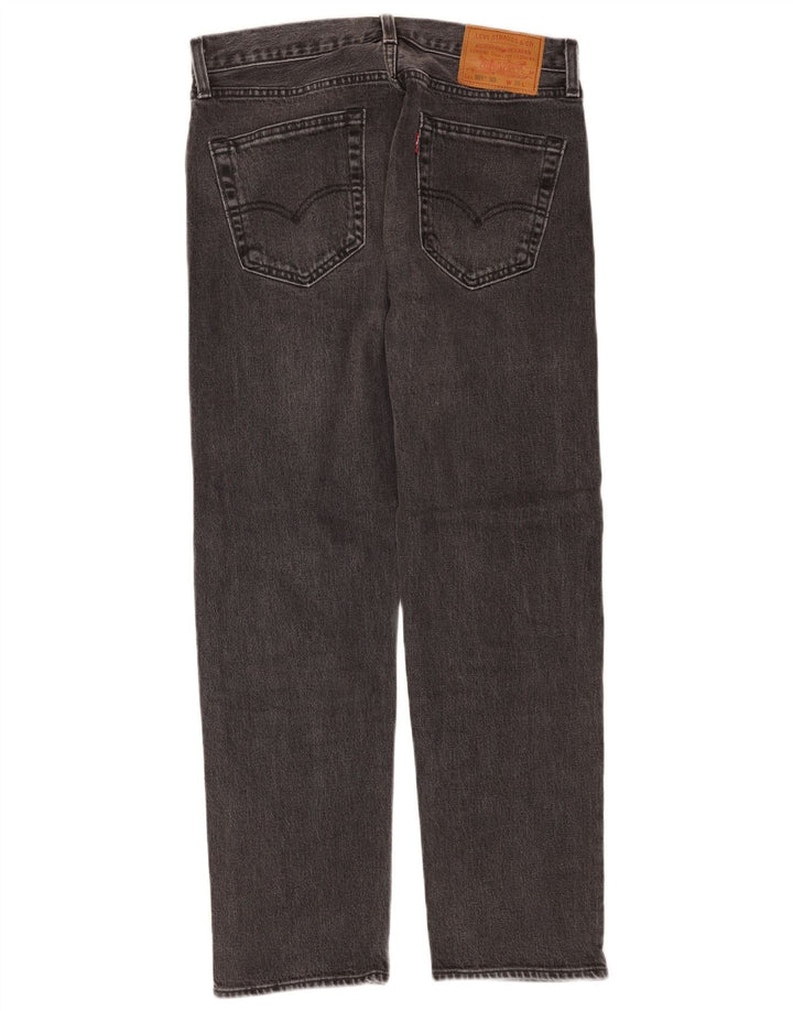 Levi's Herre 501 Straight Jeans W30 L28 Grå Bomuld