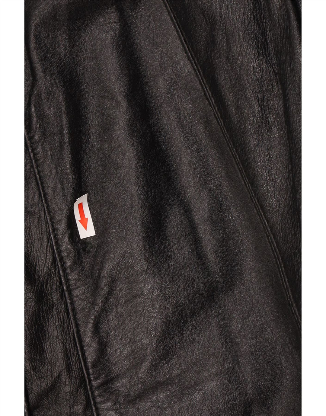 Vintage læderfrakke til kvinder UK 14 Large Black