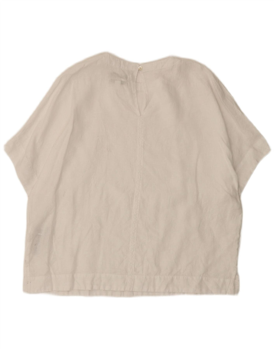 Marks & Spencer Dame Oversized bluse Top UK 14 Large White Linen