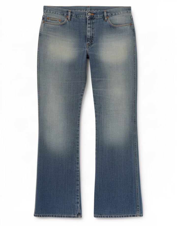 Calvin Klein Herre Bootcut Jeans W32 L33 Blå