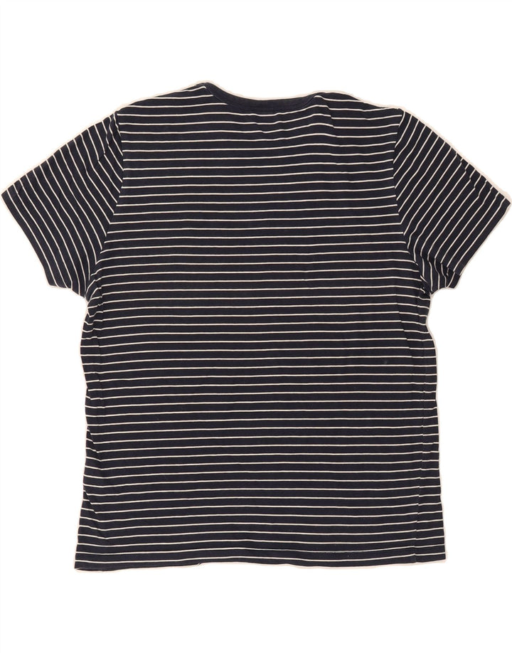 NORTH SAILS Mens T-Shirt Top Medium Navy Blue Striped Cotton Vintage North Sails and Second-Hand North Sails from Messina Hembry 