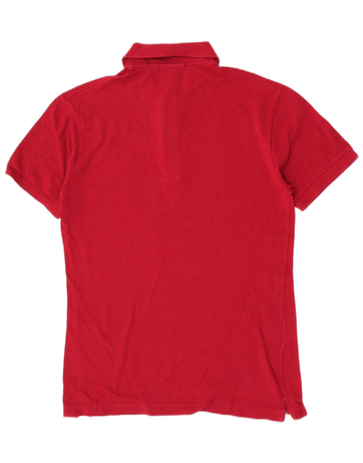 Lacoste Herre Slim Fit Polo Shirt Størrelse 4 Medium Rød Bomuld