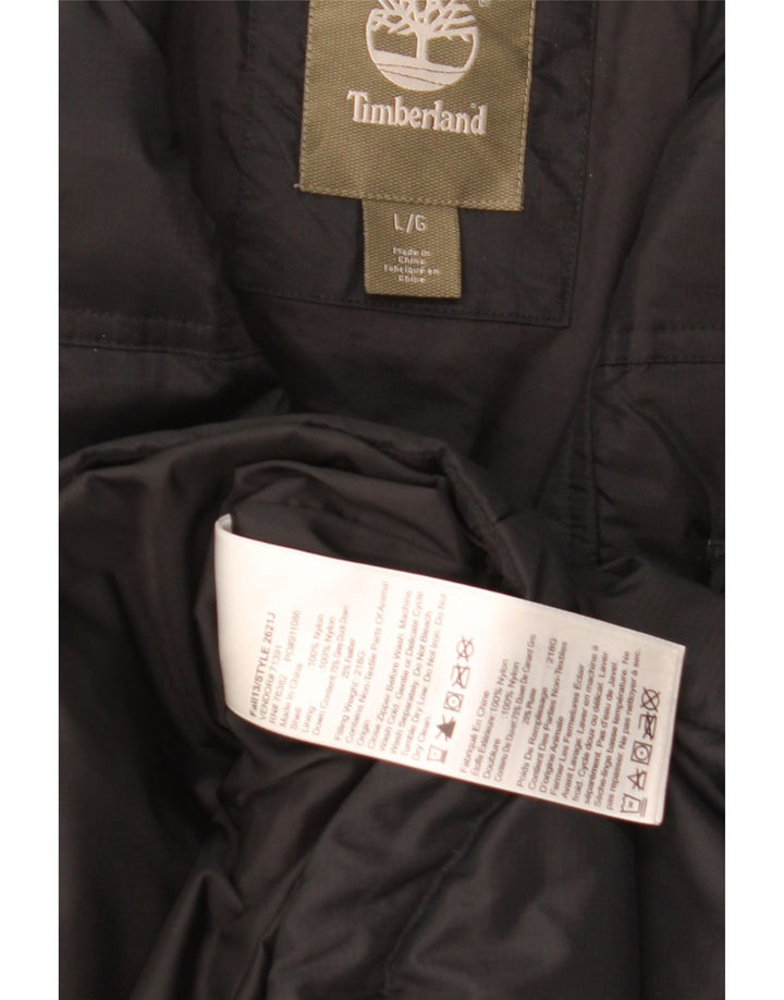 Timberland Polstret Herrejakke UK 40 Stor Sort Nylon