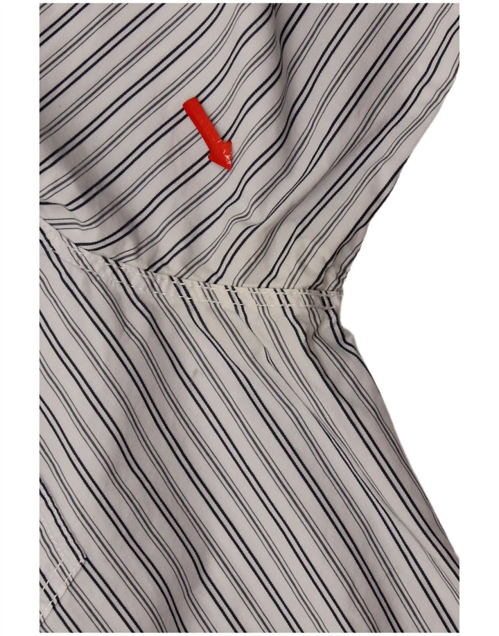 Fat Face Herre Slim Fit Shirt XL Hvidstribet bomuld