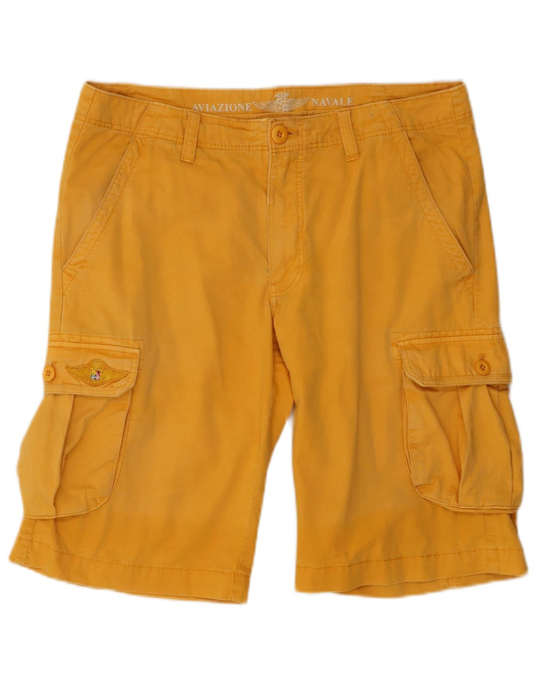 Aviazione Navale Herre Cargo Shorts IT 48 Medium W34 Gul Bomuld