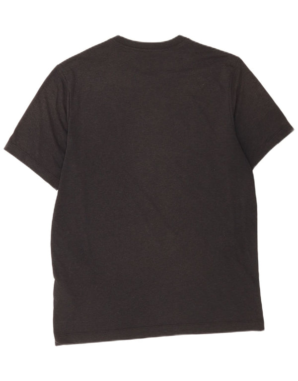 Nike Herre Dri Fit Grafisk T-Shirt Top Medium Sort Polyester