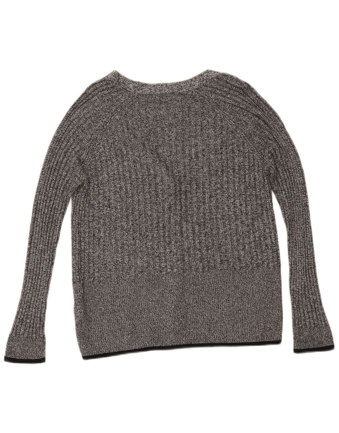 MARKS & SPENCER Womens Crop Cardigan Sweater UK 12 Medium Grey Flecked