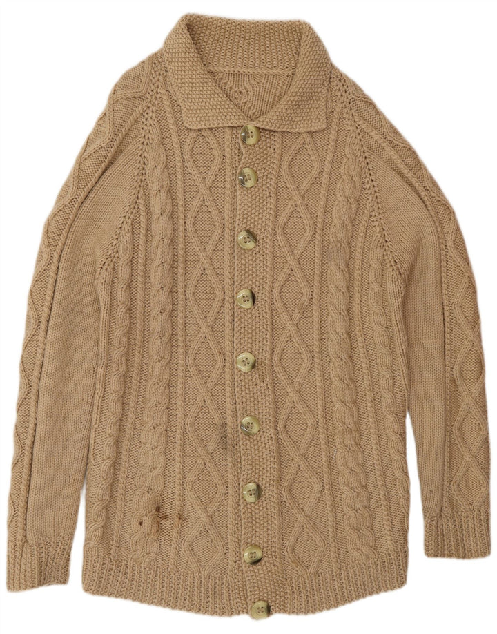 Vintage herre cardigan sweater Medium Beige
