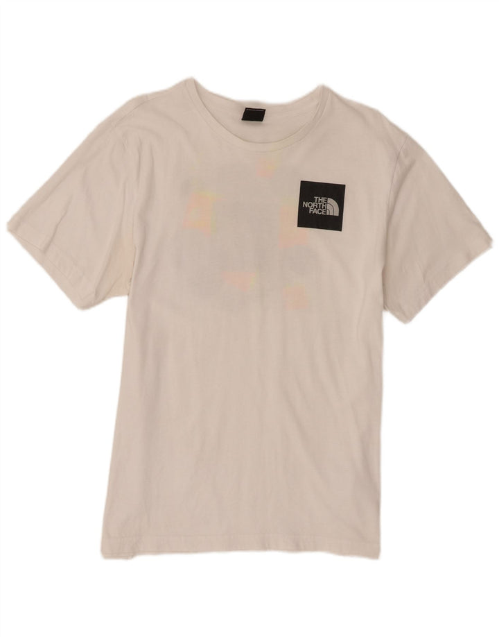 The North Face Herre Grafisk T-Shirt Top Stor Hvid Bomuld