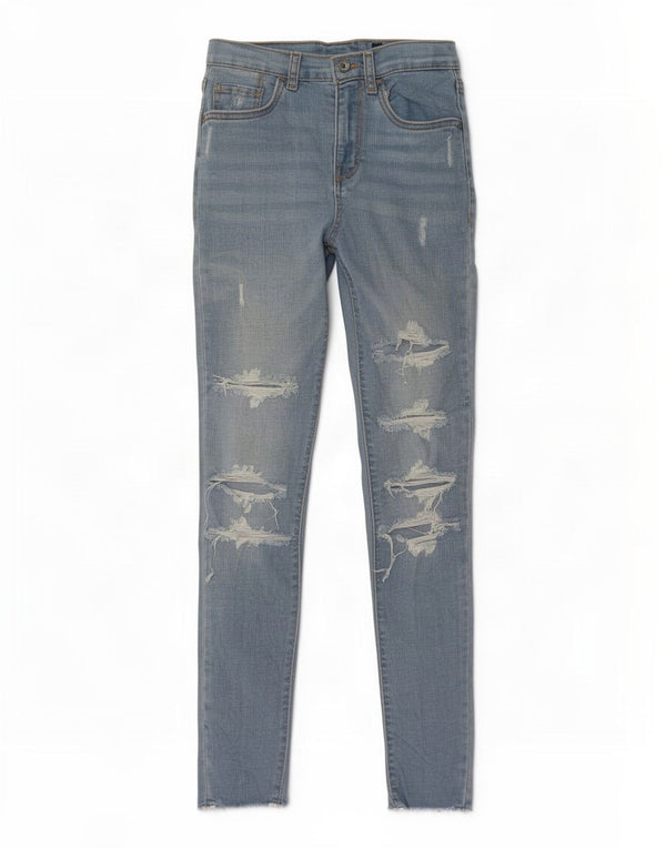 Levi's Girls Distressed Skinny Jeans med høj talje 11-12 år W26 L26 Blå