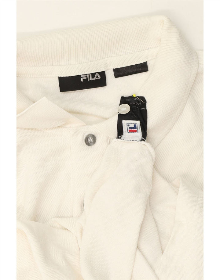 Fila Poloskjorte til mænd Medium hvid bomuld