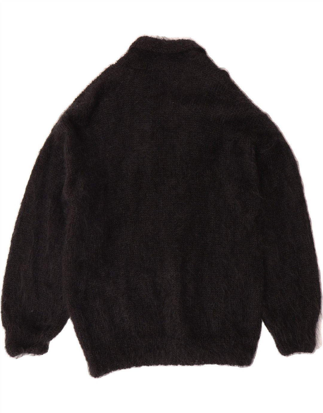 VINTAGE Womens Cardigan Sweater UK 16 Large Black Vintage Vintage and Second-Hand Vintage from Messina Hembry 