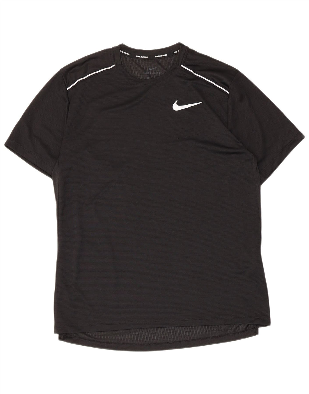 Nike Herre Dri Fit T-Shirt Top Medium Sort Polyester