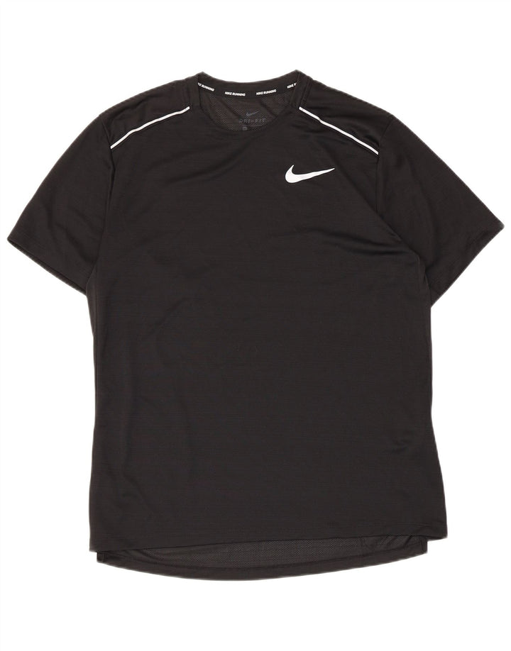 Nike Herre Dri Fit T-Shirt Top Medium Sort Polyester