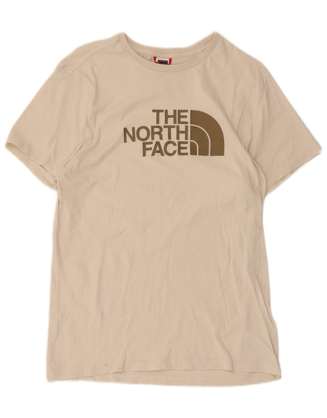 The North Face Herre grafisk T-shirt Top Medium Beige Bomuld