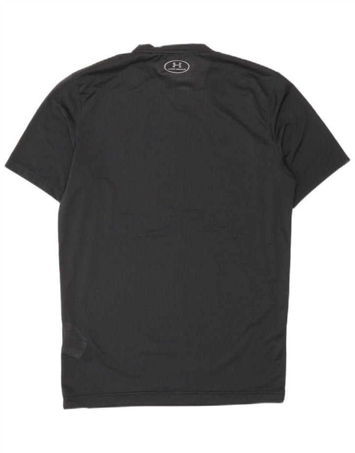 UNDER ARMOUR Herre Heat Gear T-Shirt Top Medium Sort Polyester