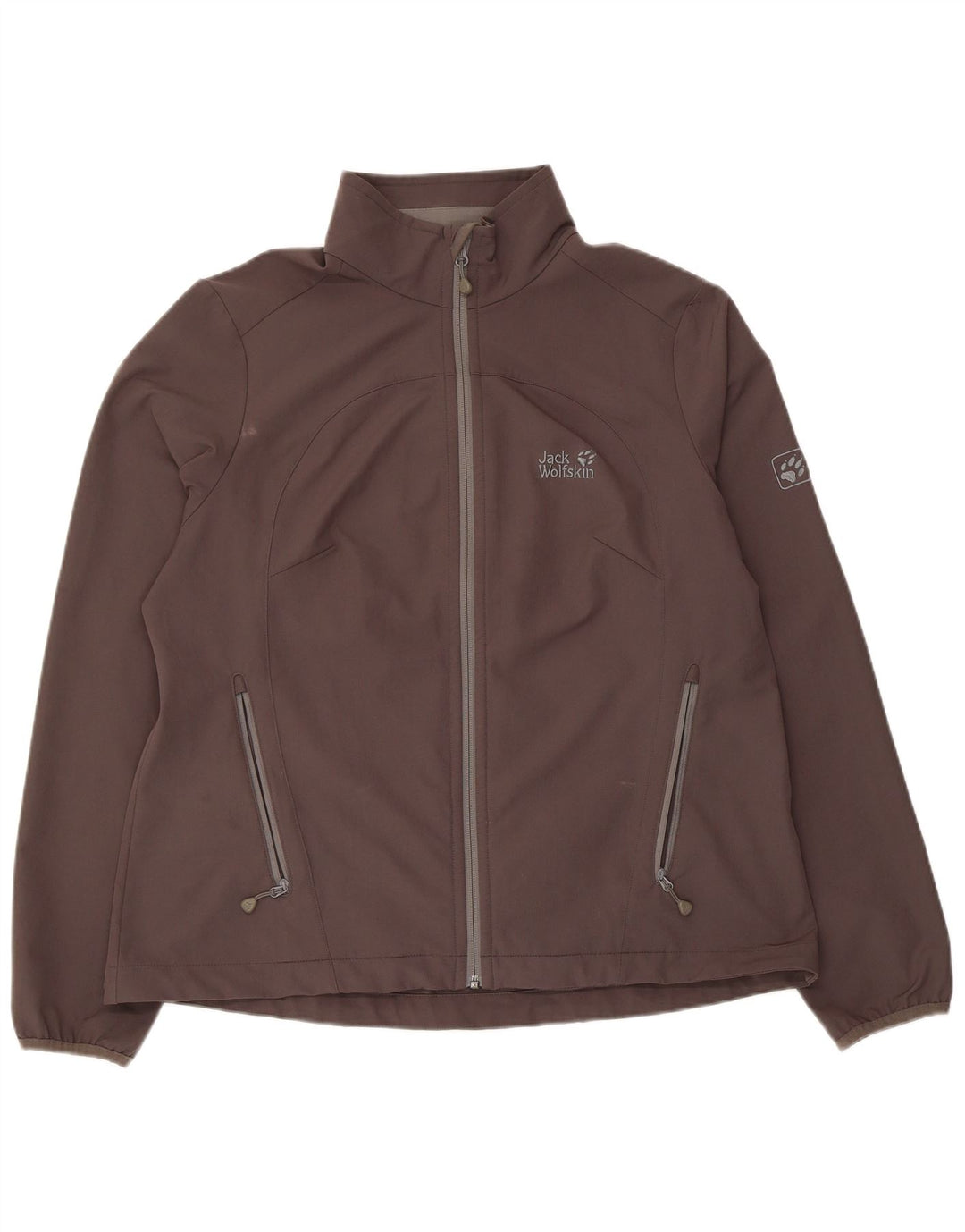 Jack Wolfskin Dame træningsdragt Topjakke UK 18/20 XL Grå Polyester