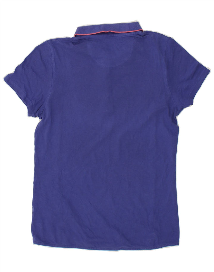 DACK'S Womens Polo Shirt UK 18 XL Blue Cotton Vintage Dack's and Second-Hand Dack's from Messina Hembry 
