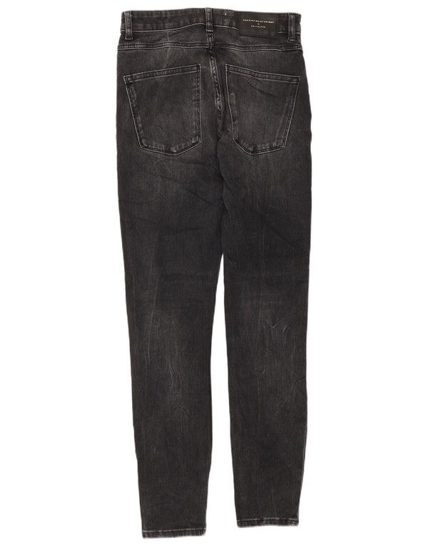 Zara Dame Højtalje Skinny Jeans EU 36 XS W26 L28 Grå