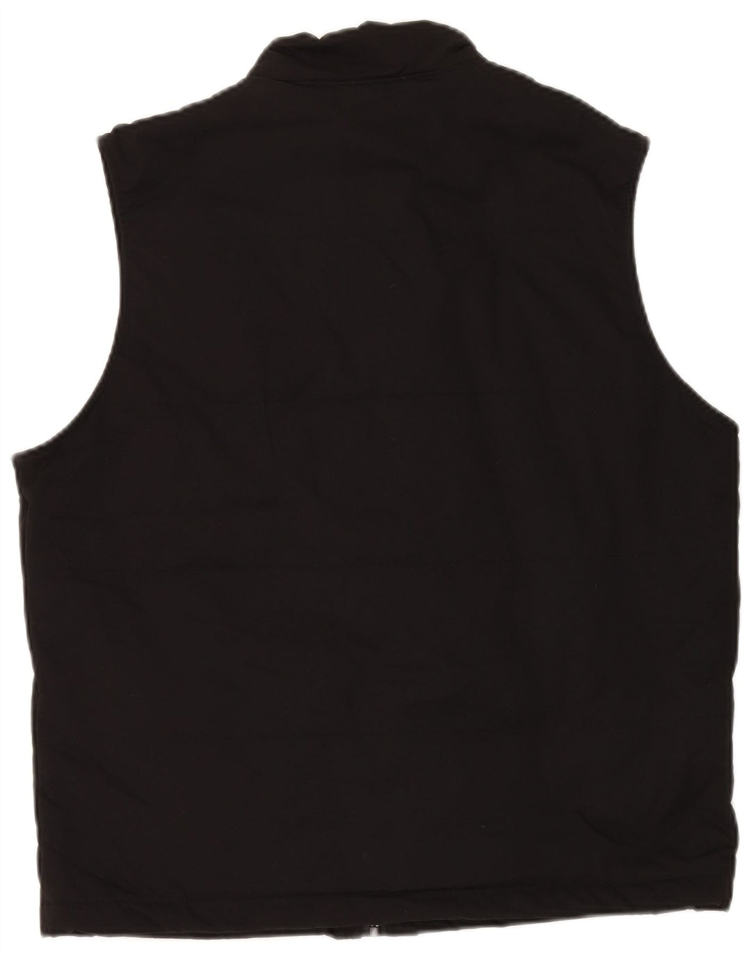 ZARA Mens Gilet UK 40 Large Black Polyester