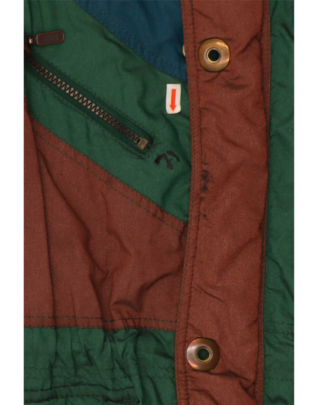 Silvy Herre Skijakke IT 52 XL Grøn Colourblock Polyester