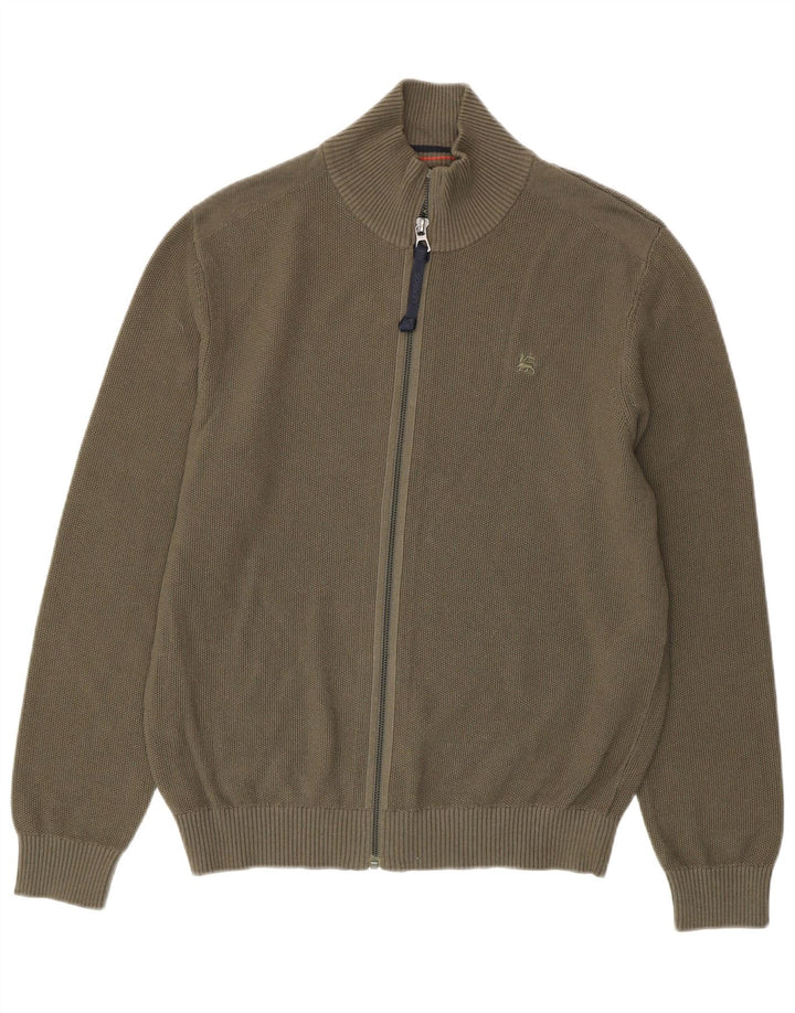 Lerros Herre Cardigan Sweater Stor Khaki Bomuld