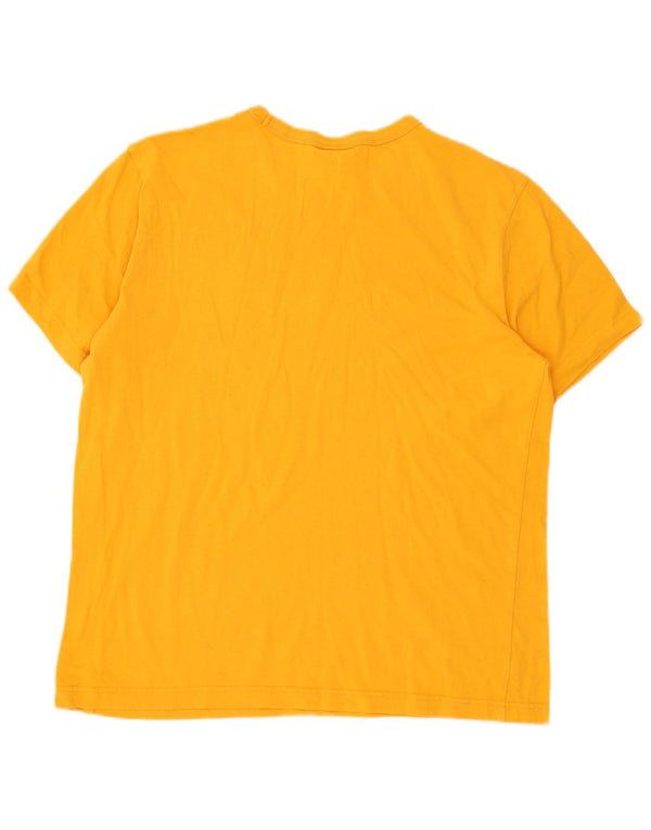 Champion Herre T-Shirt Top Medium Gul
