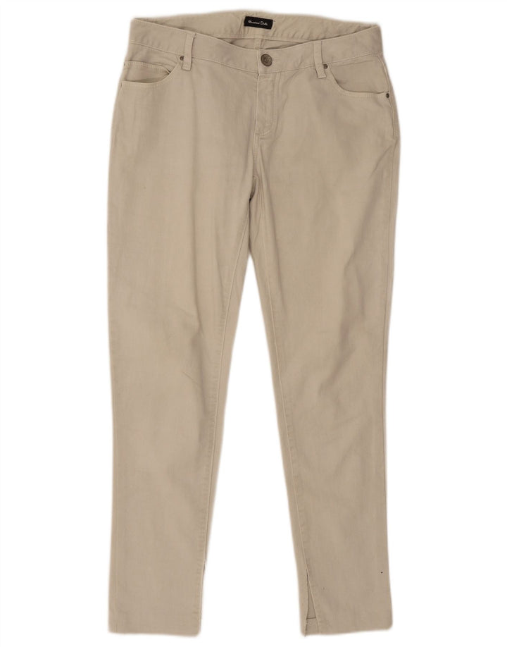 Massimo Dutti Dame Skinny Jeans EU 40 Medium W30 L28 Beige Bomuld