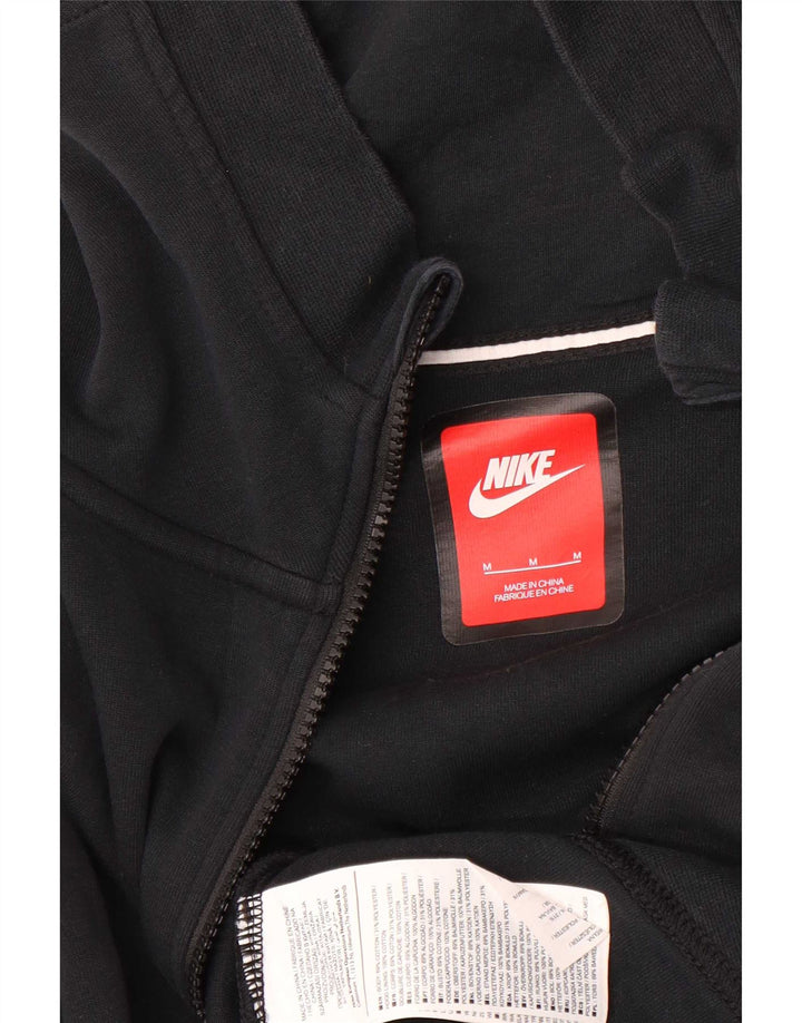 Nike hættetrøje med lynlås til mænd mellem sort bomuld