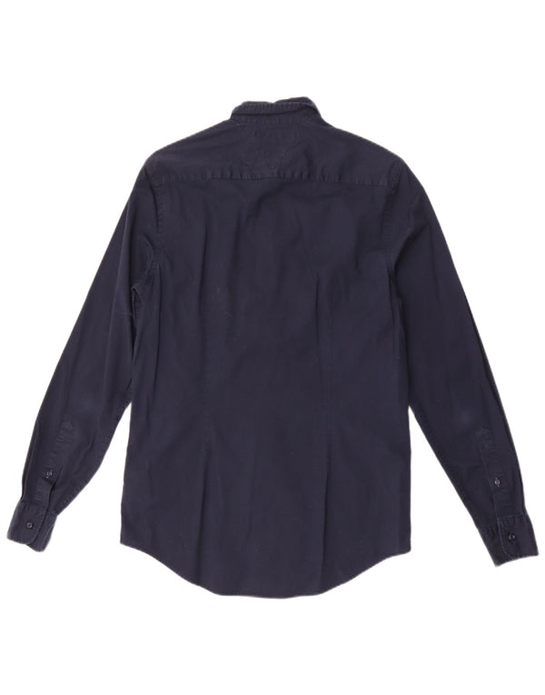 Tommy Hilfiger Herre Slim Fit skjorte Medium Navyblå Bomuld
