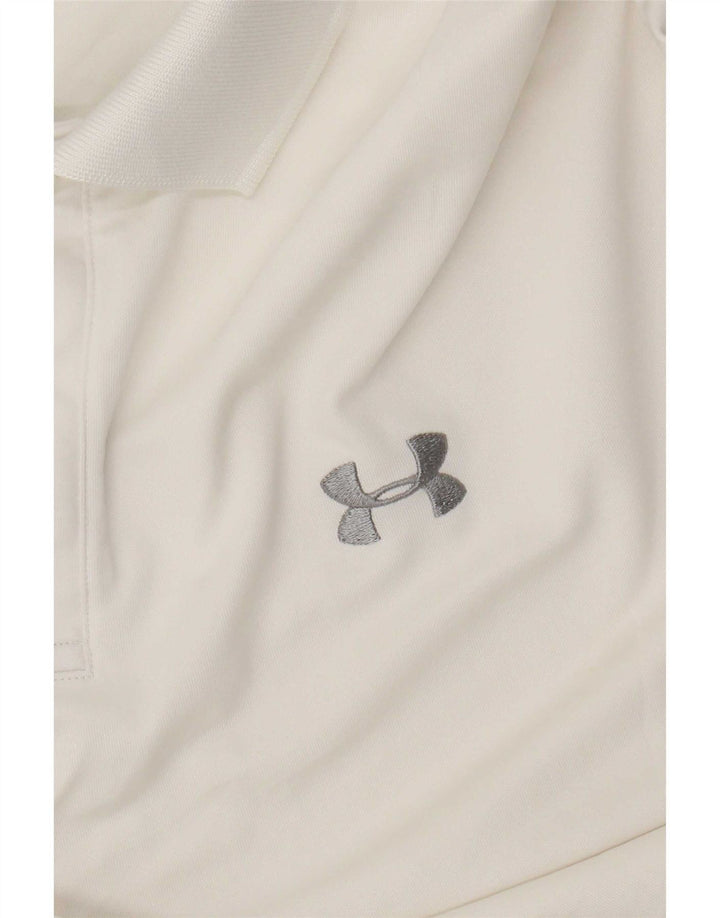 Under Armour Herre Polo Shirt Large White
