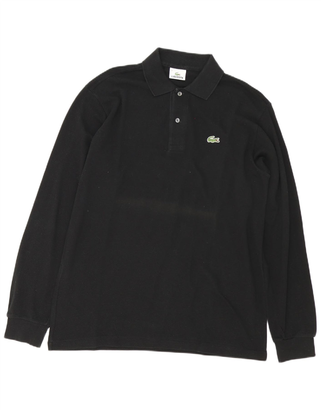 Lacoste Langærmet Polo Shirt til mænd Størrelse 4 Medium Sort Bomuld