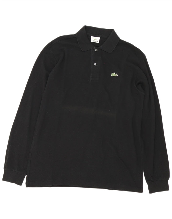 Lacoste Langærmet Polo Shirt til mænd Størrelse 4 Medium Sort Bomuld
