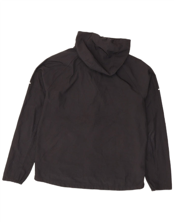 NIKE Regnjakke med hætte til mænd UK 38 Medium Black Polyester