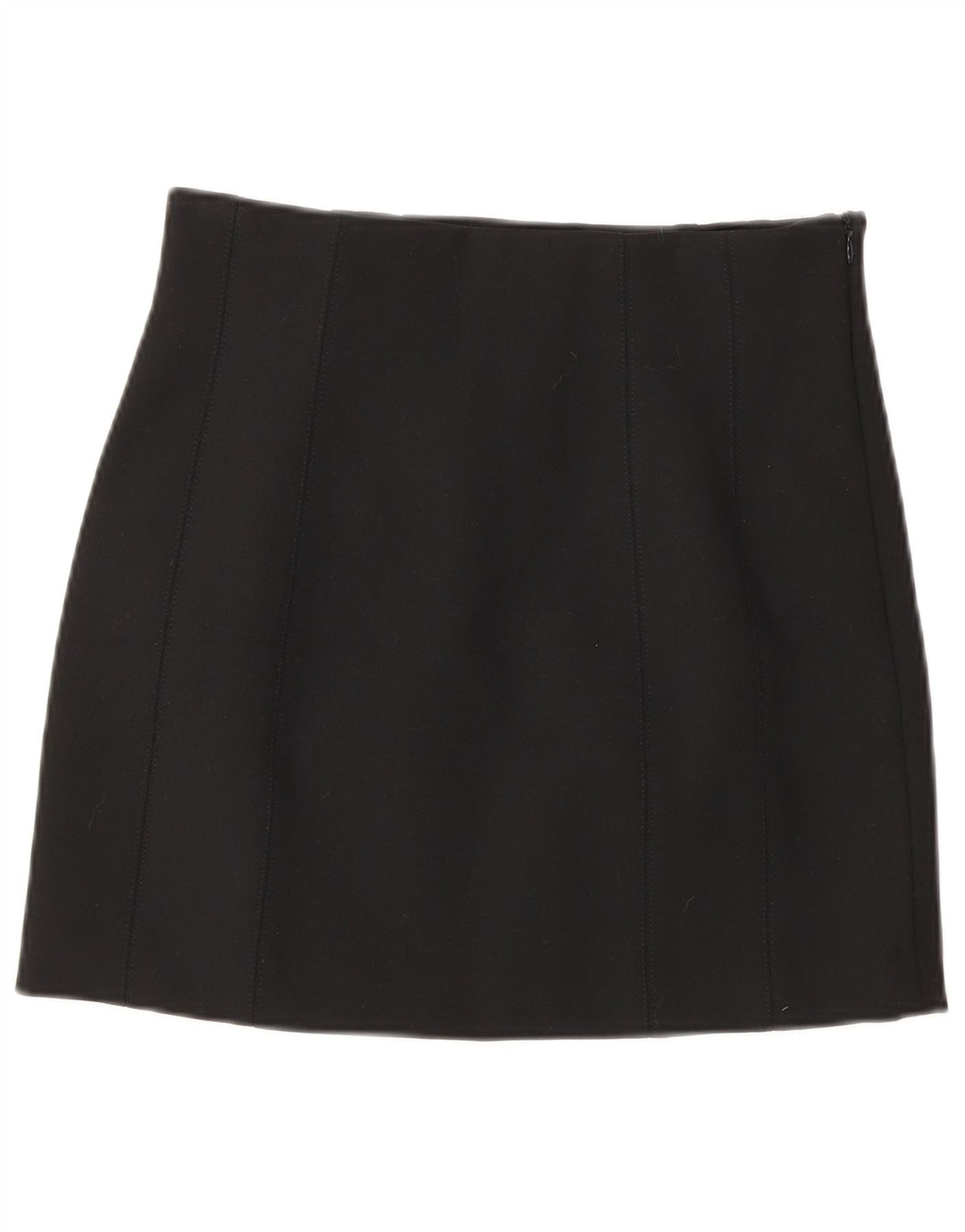 Zara Dame Mini Nederdel Small W26 Sort Polyester